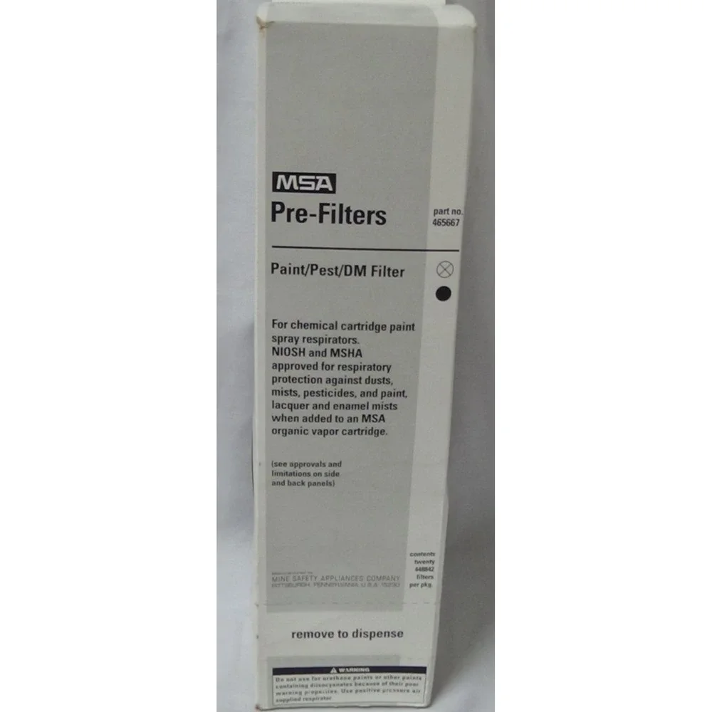 PRE-Filters Paint / Pest / DM 35 in Pac Authentic MSA 465667 Free Shipping #374
